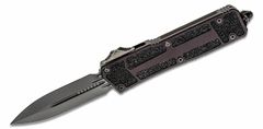 Microtech 280-1DLCTSH Scarab II Shadow automatický taktický nôž 10 cm, celočierna, hliník 