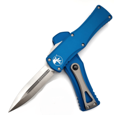 Microtech  702-4BL HERA Satin Blue automatický nôž 7,9 cm, modrá, hliník 