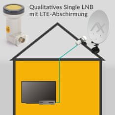 Opticum AX LNB Single MIMIC Sunprotect, 0,1 dB, 4K, LTE 