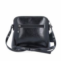 NOELIA BOLGER Dámska kožená crossbody kabelka NB 0078 black