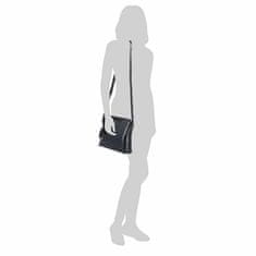 NOELIA BOLGER Dámska kožená crossbody kabelka NB 0078 black