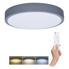 Solight Solight LED osvetlenie s diaľkovým ovládačom Grey, 60W, 4200lm, 49cm, zmena chromatičnosti, stmievateľné WO8002