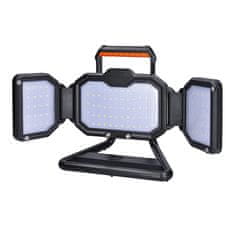 Solight Solight LED reflektor 50W, prenosný, nabíjací, 5000lm, oranžovo-čierny WM-50W-RE