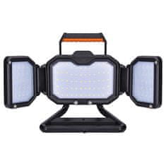 Solight Solight LED reflektor 50W, prenosný, nabíjací, 5000lm, oranžovo-čierny WM-50W-RE