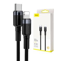 BASEUS Baseus Cafule USB-C/Lightning 1m čierna/sivá PD 18W (CATLKLF-G1)