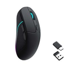 Keychron M3 Myš Bezdrôtová Bluetooth, 2.4 GHz, Čierna / 1000 Hz / RGB Svetlo