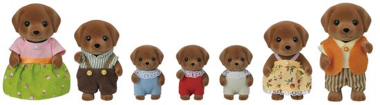 Sylvanian Families Velká rodina Chocolate labradorů