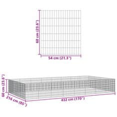 Petromila vidaXL Voľný výbeh pre zvieratá 24 panelov 54x60cm pozinkované železo