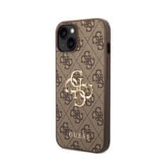 Guess Guess 4G Big Metal Logo - puzdro na iPhone 15 / 14 / 13 (hnedé)