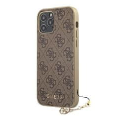 Guess Kolekcia Guess 4G Charms - puzdro na iPhone 12 Pro Max (hnedé)