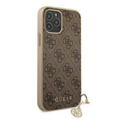 Guess Kolekcia Guess 4G Charms - puzdro na iPhone 12 Pro Max (hnedé)