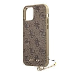 Guess Kolekcia Guess 4G Charms - puzdro na iPhone 12 Pro Max (hnedé)