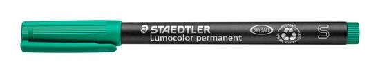 Staedtler Permanentný popisovač "Lumocolor 313 S", zelená, OHP, 0,4 mm, 313-5