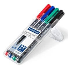 Staedtler Permanentný popisovač "Lumocolor 317 M", 4 farby, 1mm, OHP 317 WP4