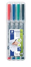 Staedtler Ne-permanentný popisovač "Lumocolor 316 F", sada, 4 farby, OHP, 0,6 mm 316 WP4