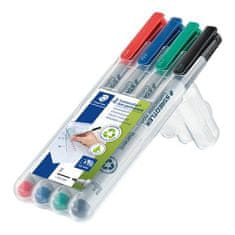 Staedtler Ne-permanentný popisovač "Lumocolor 316 F", sada, 4 farby, OHP, 0,6 mm 316 WP4