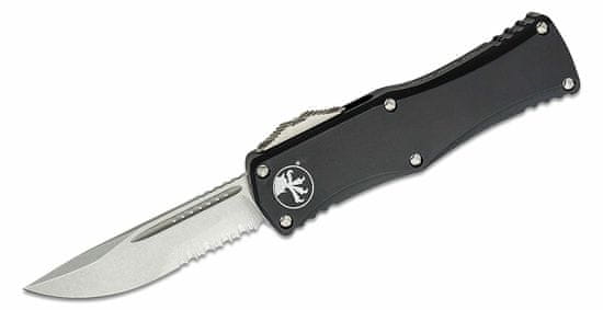 Microtech 703-11 Hera Combo automatický nôž 7,9 cm, Stonewash, čierna, hliník