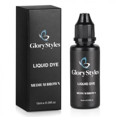 GloryStyles GloryStyles Farba na obočie hybridná 15 ml - stredne hnedá