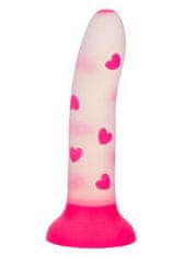 CalExotics CalExotics Glow In The Dark Stick Heart (Pink), dildo s prísavkou