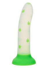 CalExotics CalExotics Glow In The Dark Stick Blaze it Cannabis (Green), dildo s prísavkou