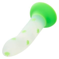 CalExotics CalExotics Glow In The Dark Stick Blaze it Cannabis (Green), dildo s prísavkou