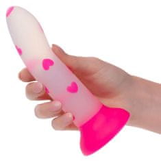 CalExotics CalExotics Glow In The Dark Stick Heart (Pink), dildo s prísavkou