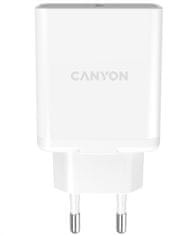 Canyon Nabíjačka do siete H-20, 1x USB-C, Power delivery, 20W, biela