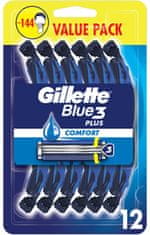 Gillette Jednorazové holítka Blue3 Plus Comfort 12 ks