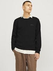 Jack&Jones Pánsky sveter JJBRAD 12258846 Black (Veľkosť L)