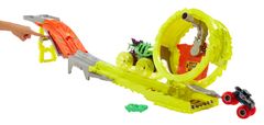 Hot Wheels Monster Trucks Power Smashers dráha masivní destrukce, 2 trucky, 2 rozdrcená autíčka HXT05