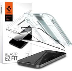 Spigen Spigen ochranné sklo tR EZ Fit pro Apple iPhone 15 Pro, 2ks, černá