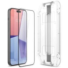 Spigen Spigen ochranné sklo tR EZ Fit pro Apple iPhone 15 Pro, 2ks, černá