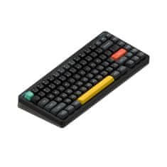 NuPhy Halo75 V2 Bezdrôtová Mechanická Klávesnica QMK/VIA, Bluetooth & 2.4 GHz - Obsidian Black, Gateron Lemon