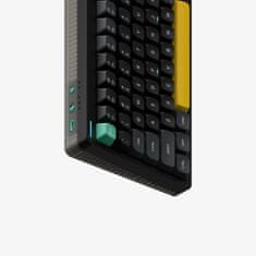 NuPhy Halo75 V2 Bezdrôtová Mechanická Klávesnica QMK/VIA, Bluetooth & 2.4 GHz - Obsidian Black, Gateron Lemon