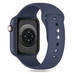 Tech-protect Silicone remienok na Apple Watch 42/44/45/49mm, midnight blue