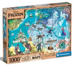 Clementoni Puzzle 1000 dílků Disney Mapa - Frozen