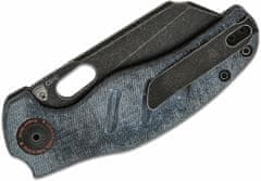 Kizer V4488C5 C01C Denim vreckový nôž 8,4 cm, Black Stonewash, modrá, Micarta