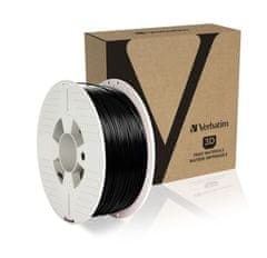 VERBATIM PLA struna 1,75 mm pre 3D tlačiareň, 1kg, čierna (BK1)