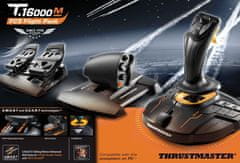 Thrustmaster Joystick T16000 FLIGHT PACK + plynový pedál + pedálová sada, pre PC