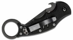 Fox Knives FX-597 THE DART vreckový nôž - karambit 6,5 cm, celočierna, G10, hliník