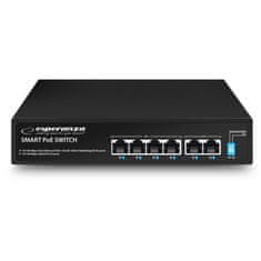 Esperanza POE Switch ESPERANZA ENS105 Spinner 4POE+2 UPLINK PORT 10/100Mb