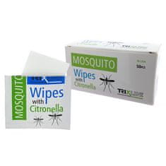 Trixline Vlhčené obrúsky proti komárom MOSQUITO TRIXLINE TR C354 s citronelou (50ks)