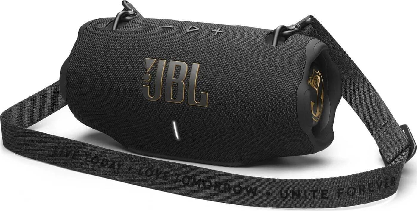  moderní bluetooth reproduktor jbl xtreme 4 tommorowland výdrž baterie 24 h odolný vodě popruh pro zavěšení plně přenosný 