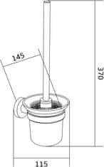 Mexen Remo wc kefa, chróm (7050750-00)