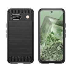 IZMAEL Carbon Shield TPU puzdro pre Google Pixel 8a - Čierna KP32902