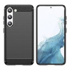 IZMAEL Carbon Shield TPU puzdro pre Samsung Galaxy S23 - Čierna KP32901