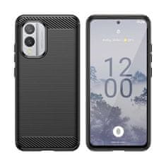 IZMAEL Carbon Shield TPU puzdro pre Nokia X30 - Čierna KP32904