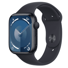 Apple Chytré hodinky Watch Series 9 Cellular 41mm, Midnight Sport Band - M/L (MRHT3QC/A)