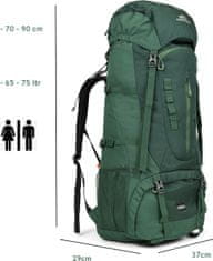 Dutch Mountains Outdoorový batoh Backpack 75 l Green