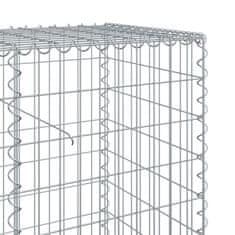 Petromila vidaXL Gabiónový kôš s krytom 500x50x100 cm pozinkované železo